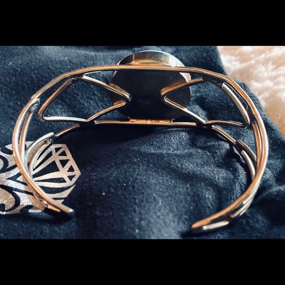 HP๐Vintage Caribbean Larimar .925 Bracelet Cuff - Picture 6 of 6